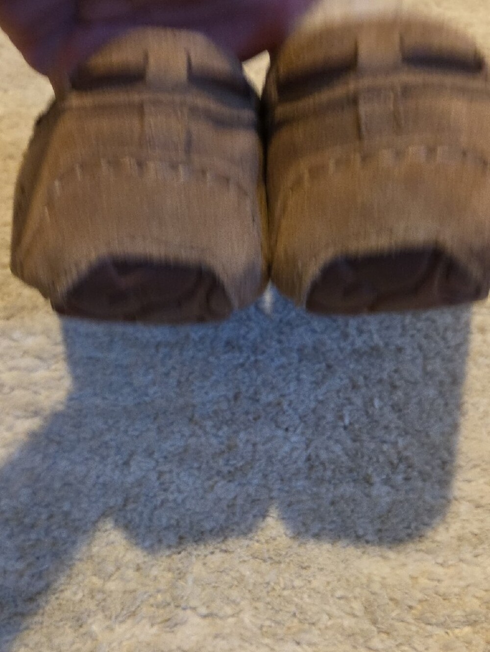 UGG Women's Tan Suede Shearling Moccasins - Picture 4 of 11